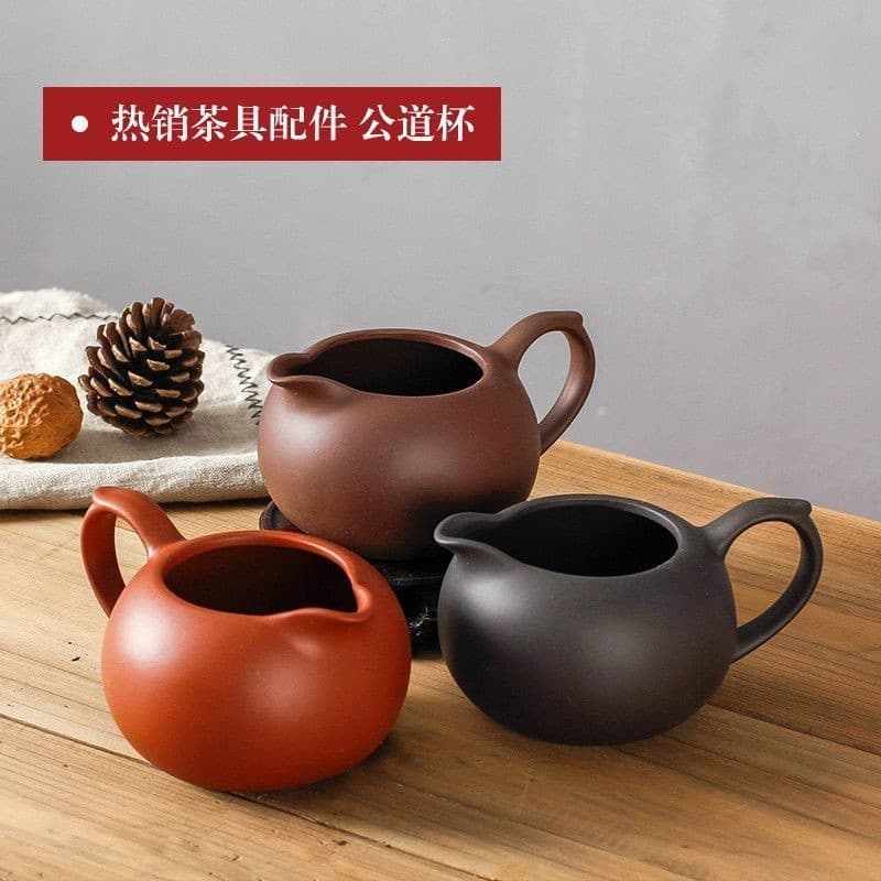 Chávena de areia roxa chávena de chá pequena divisória de chá chávena de chá pequena divisória de areia roxa chávena de chá pequena divisória de chá Kung Fu Conjunto de chá feito à mão Chá Cinnabar Chá de cerâmica do mar Chávena de chá Cerimônia Acessório