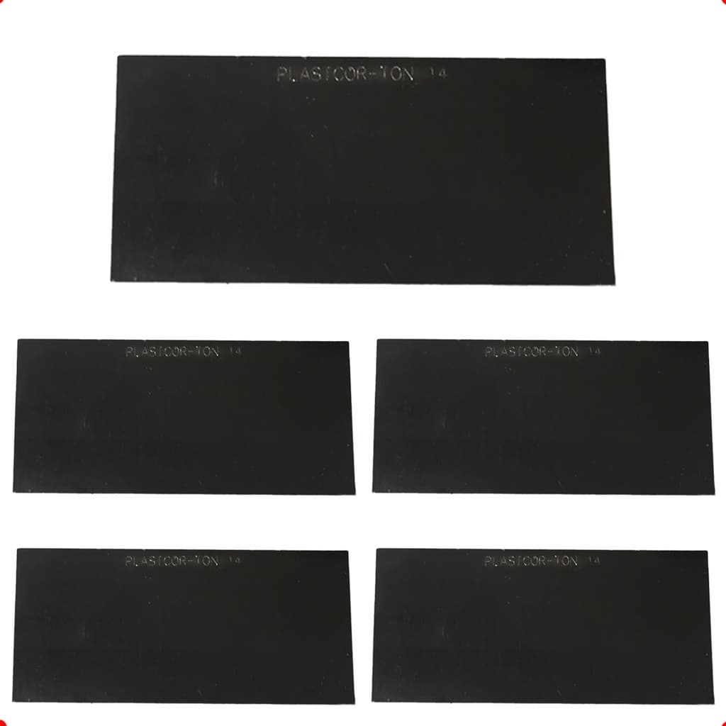 Kit 5 Lente Solda Filtro Luz MIG TIG Arco Submerso Retangular Máscara Solda Visibilidade Soldador