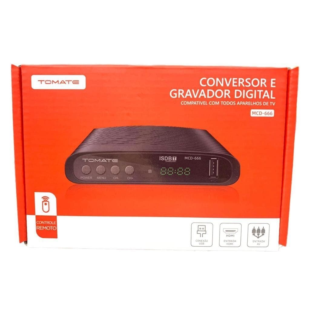 Conversor E Gravador Hdmi Av Digital Tomate Mcd 666 Full Hd
