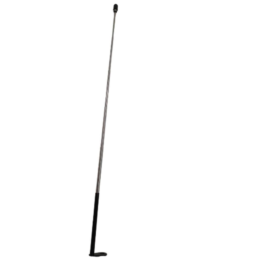 Antena Corta Pipa Moto Retrovisor 6 Estagios Inox Preto