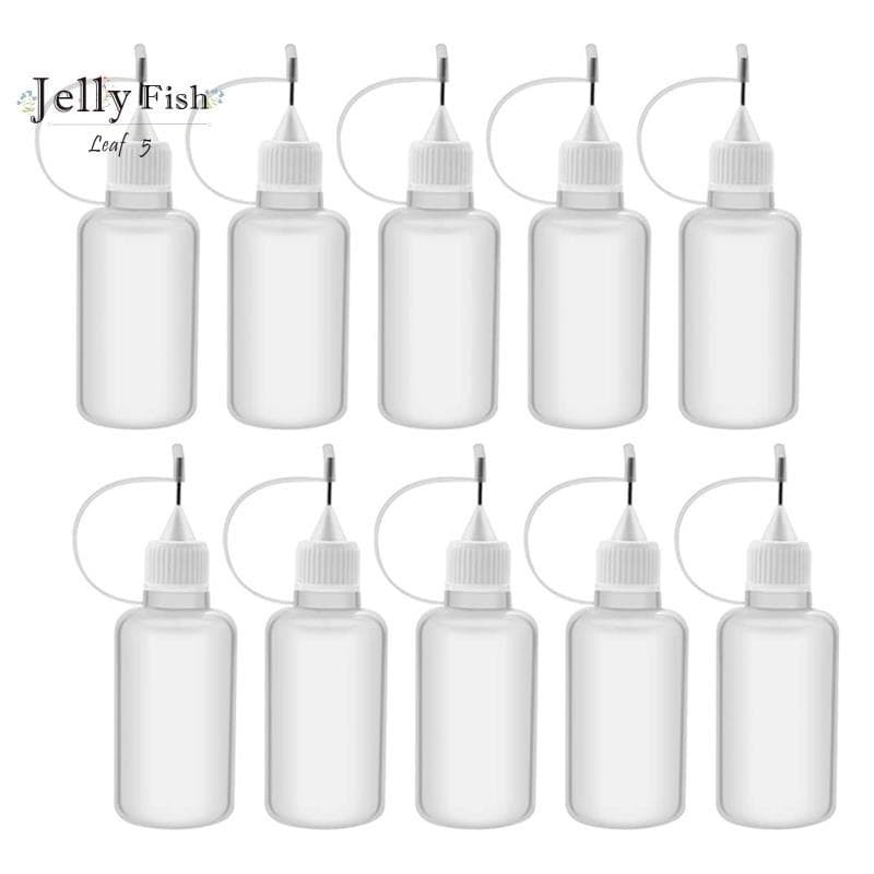 10Pcs 30Ml Aplicador De Ponta De Plástico Com Tampas Agulha Para Cola DIY