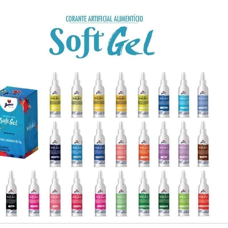 Corante Alimentício em Gel 25g importado alta qualidade alta performace