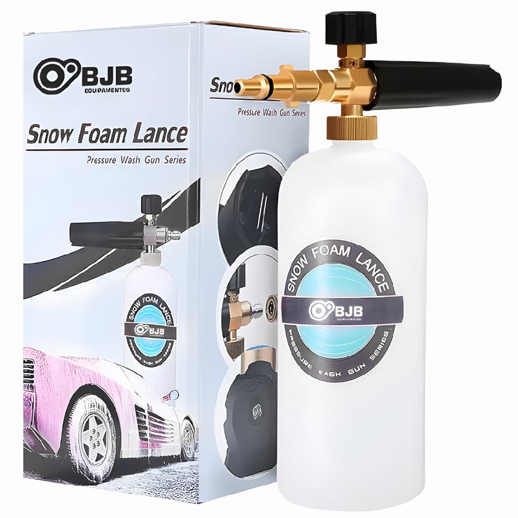 Snow Foam Canhão de Espuma 1 Litro Jato Leque Para Pistola de Lavadora Compatível com Wap Ousada Plus, Atacama 2200