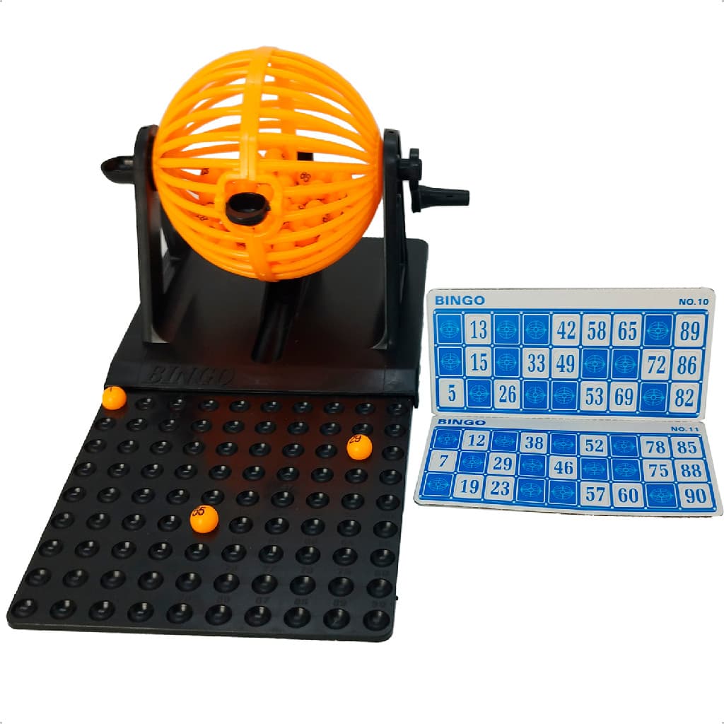 Jogo Bingo Com 12 Cartelas E Dispenser De Bolinhas