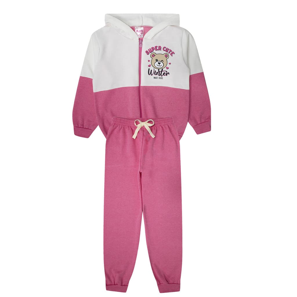 Conjunto Infantil Cute Chiclete Moletom - Mafi Kids