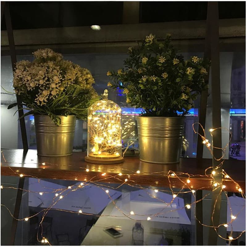 Fio De Fada Led Colorido 2m Para Festa De Decoração De Natal Promoção De Luz De Casamento De Ano Novo