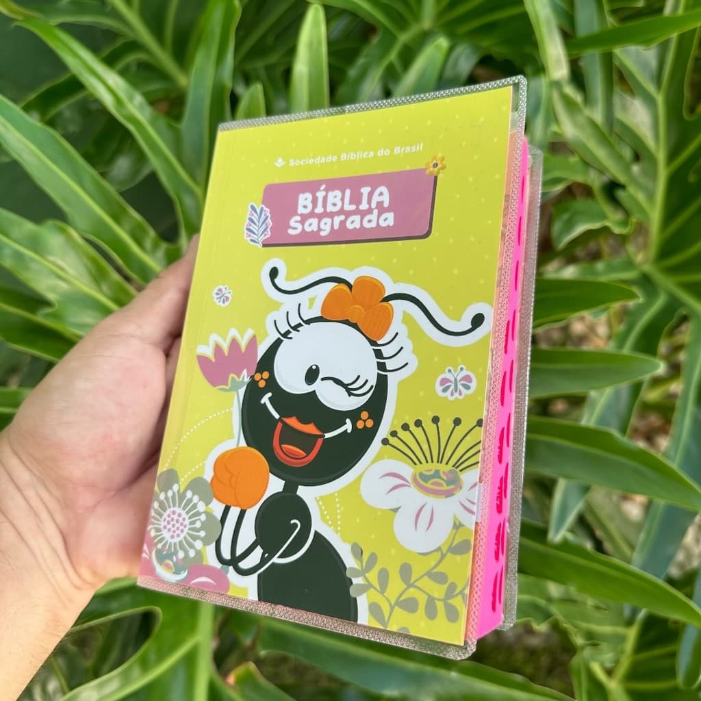 Bíblia Infantil Smilinguido Rosa Completa com Indice