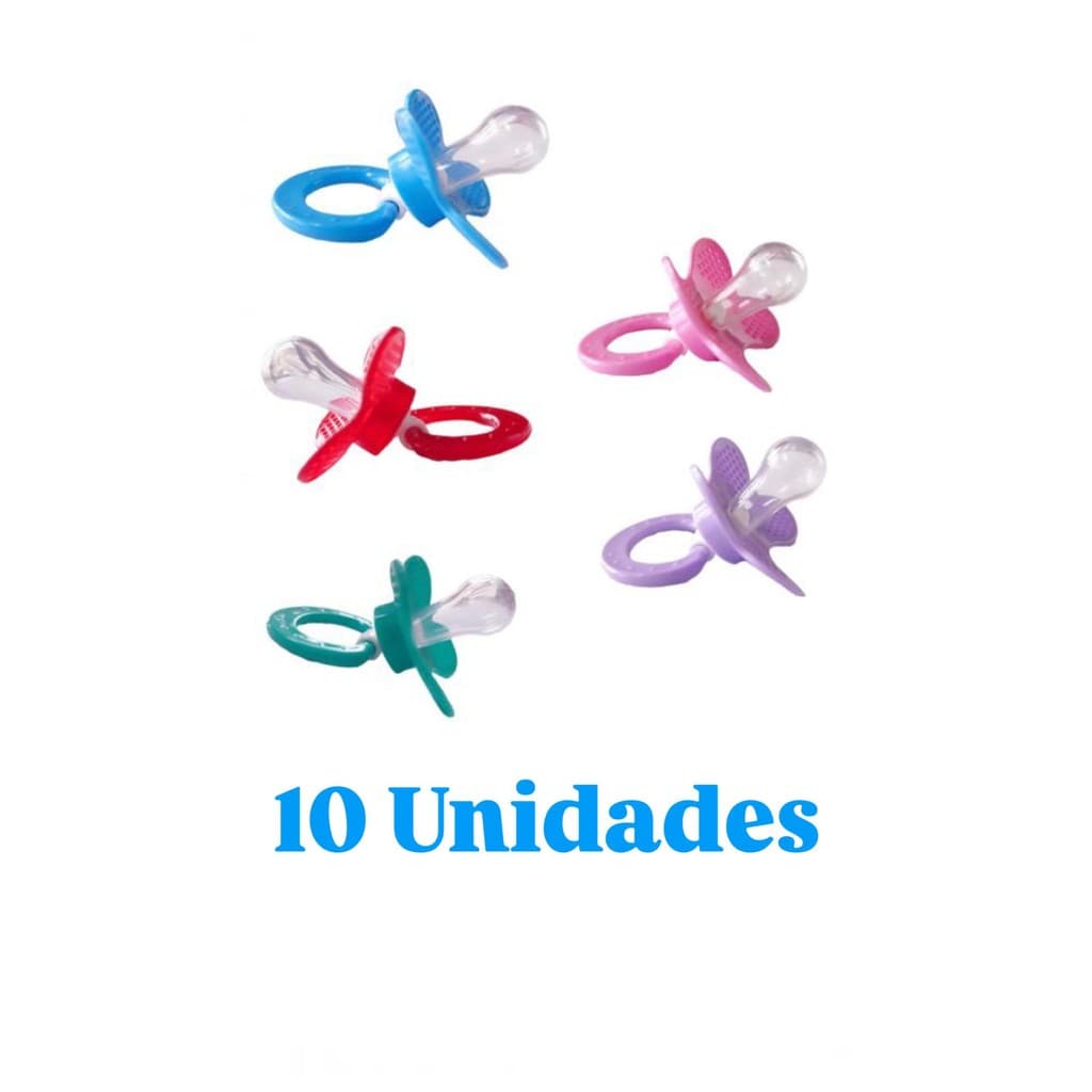 Chupeta rendinha bico redondo 10 unidades Baby Nany