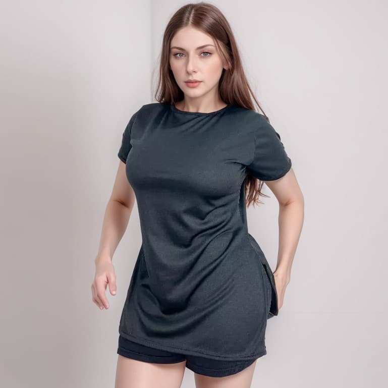 Blusa Feminina Camisa  Academia Dry Fit Caminhada Musculação Treino camiseta tapa bum bum