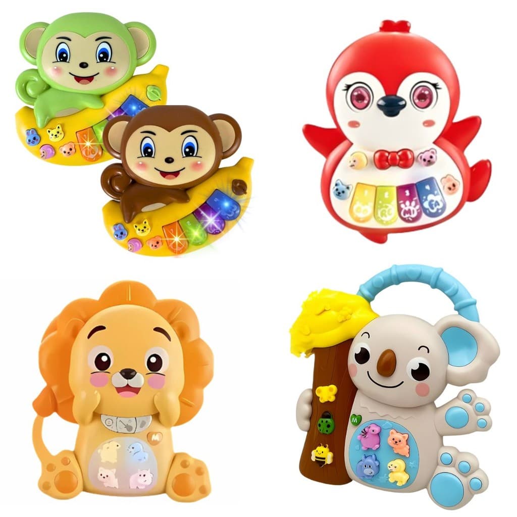 Brinquedo Piano Musical Educativo Com Som e Luz - Castela