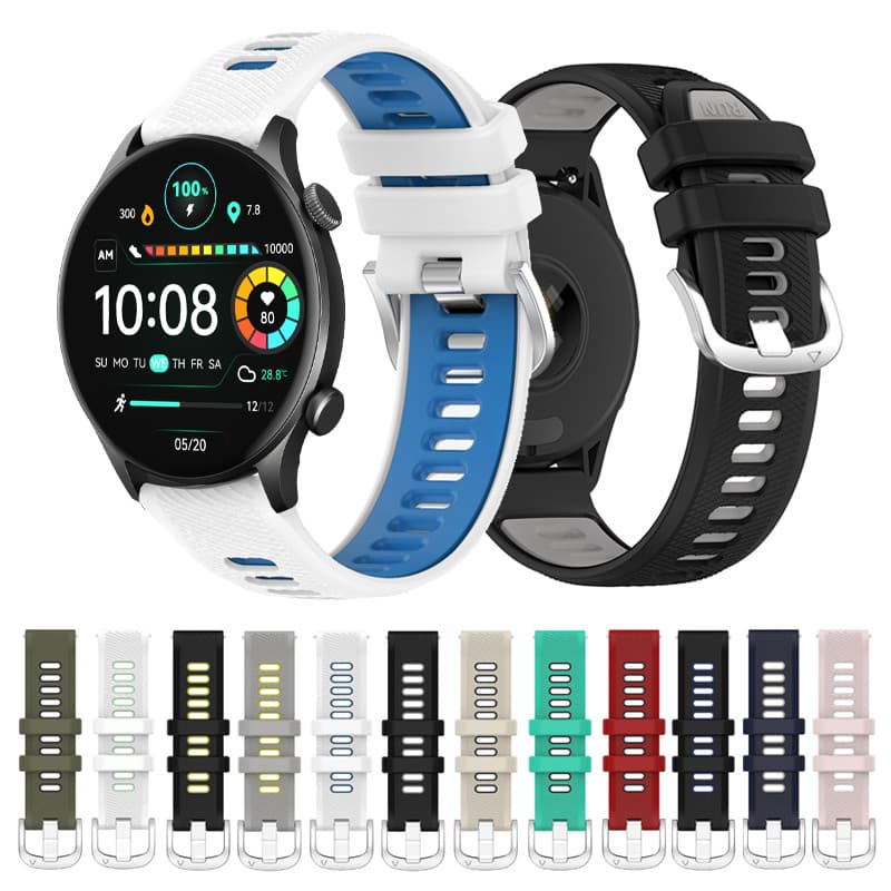 Pulseira De Silicone Esportiva Confortável Durável Para Haylou Solar Plus RT3/Lite/RS5/RS4/Watch 2 Pro