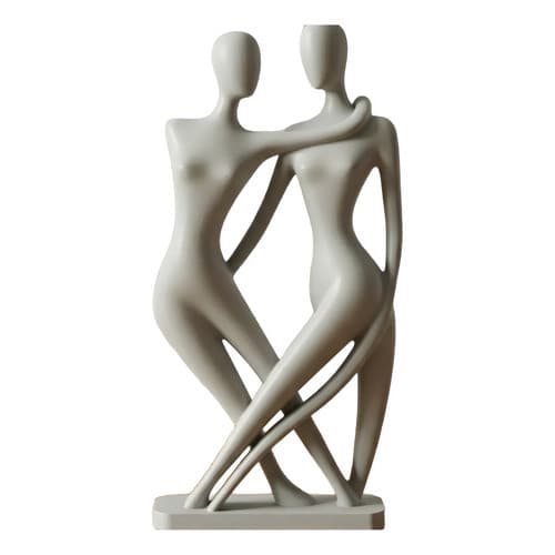 Escultura Estátua Casal Romantico Dançarino Impresso Em 3d