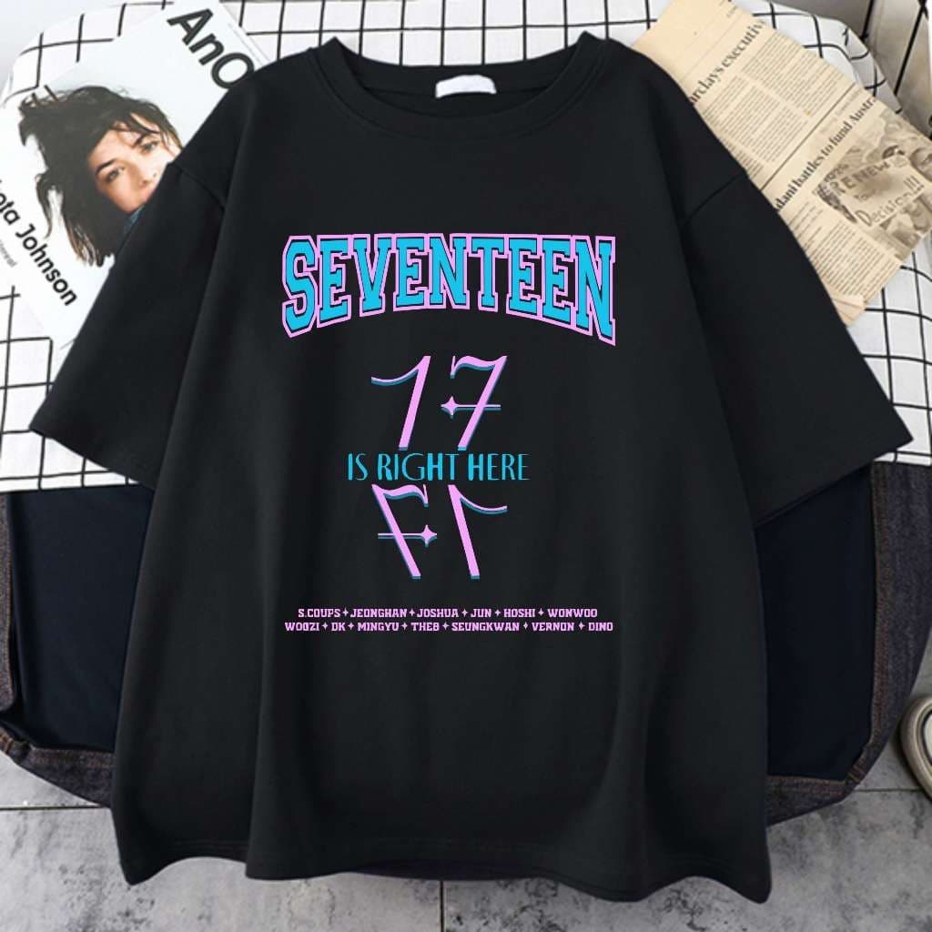Camiseta Seventeen Is Right Here Carat Aesthetic Unissex