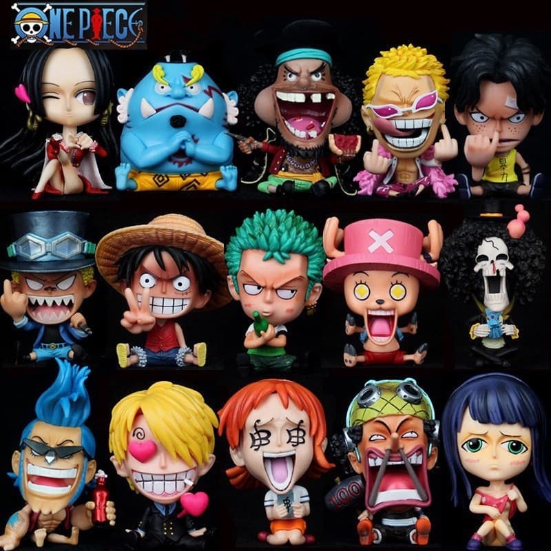14 Estilos Anime Uma Peça GK Luffy Cobra Homem Zoro Nami Kanji Chopper Brook Robin Franky PVC Figura De Ação Modelo De B