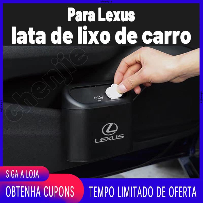 Alta Qualidade Para Lexus ABS Lixeira Portátil Multifuncional Carro/De Caixa De Areia Gatos/Organizador De Armazenamento