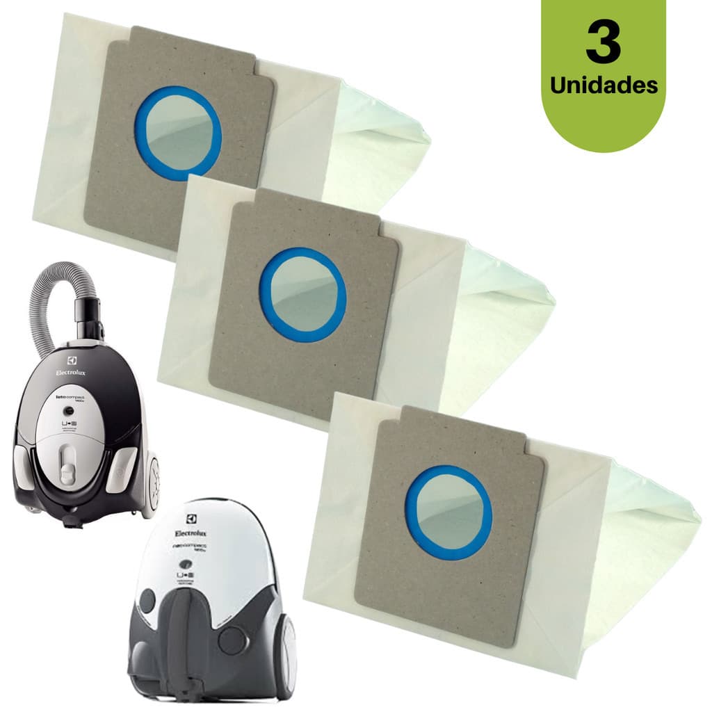 Saco de Aspirador Pó Electrolux LISTO com 3 Unidades