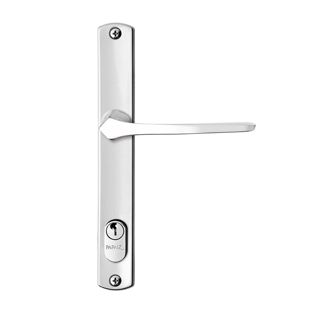 Fechadura Porta de Perfil Estreito Cromada 22mm MZ33 Papaiz