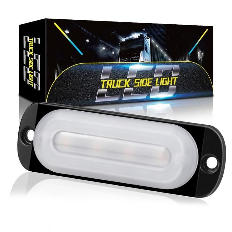 Allyn Car LED Strobe Side Light Guia De Luz Estilo 4LED De Liga De Alumínio Sinalização Lateral 12W Pickup Advertência T