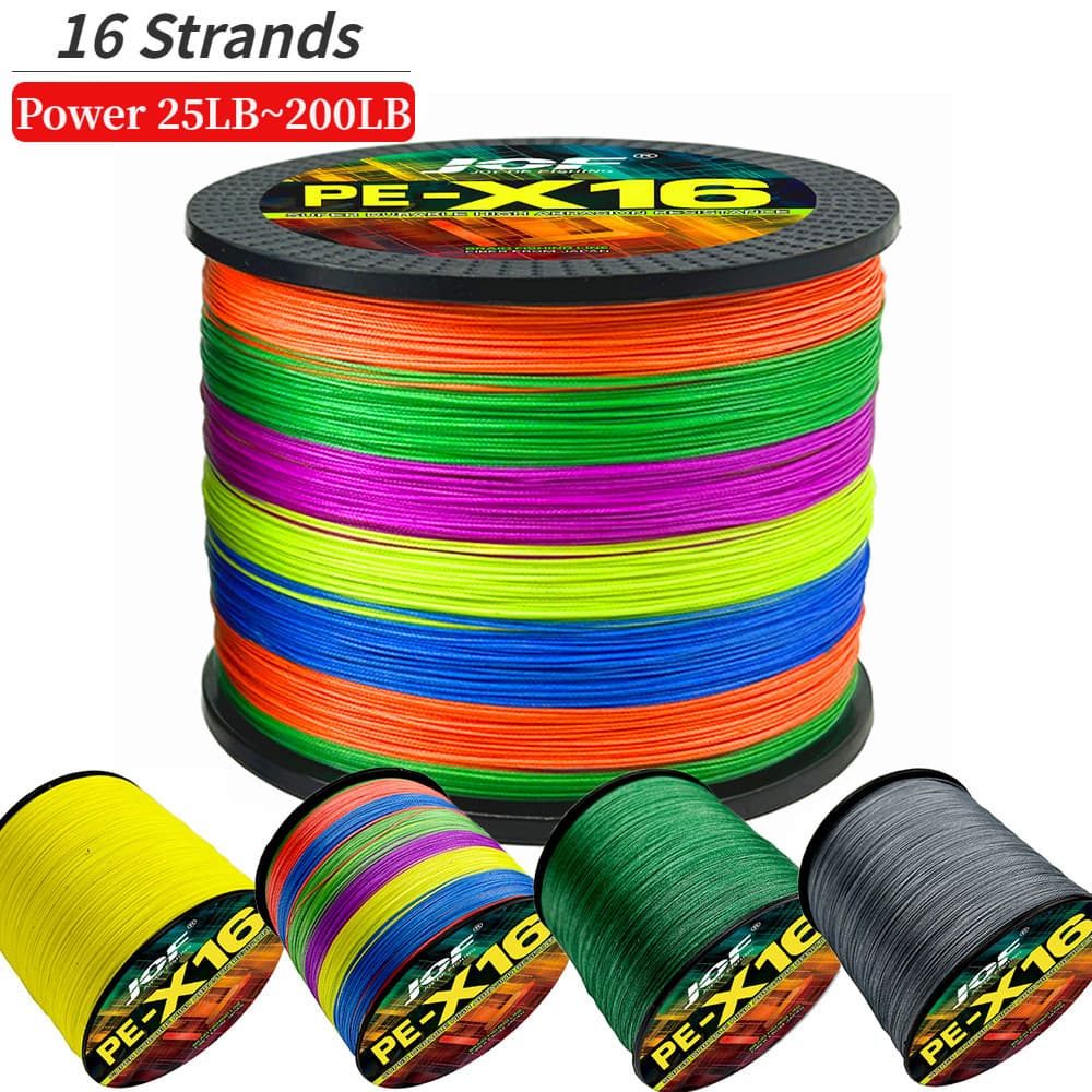 16 Cordões Linha De Pesca Trançada 500M 300M X16 Acessórios De Carpa PE Super Forte Multifilamento 11,3kg-91kg Água Salgada