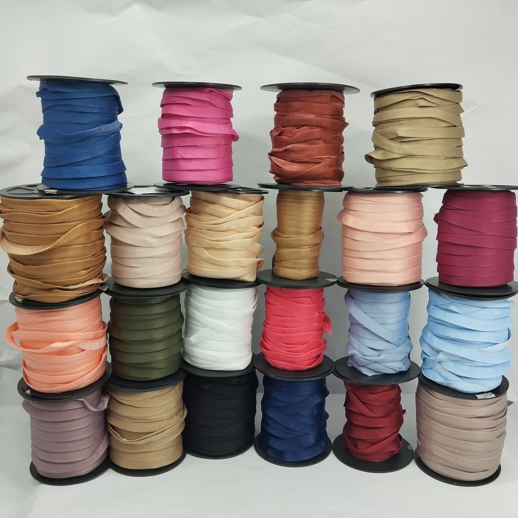 Viés Taquara Tamires 11mm Viés para arco de sutiã - Não é Elástico para corselete, cinta-ligas, corpetes Várias Cores