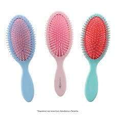 Escova de Cabelo MQ Beauty Macaron Oval Almofadada Nylon Grande