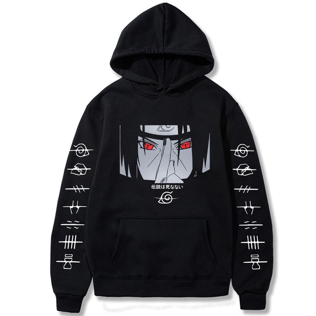 Moletom Canguru Algodão Unissex Naruto Itachi Uchiha Cla Akatsuki -MAYYN.