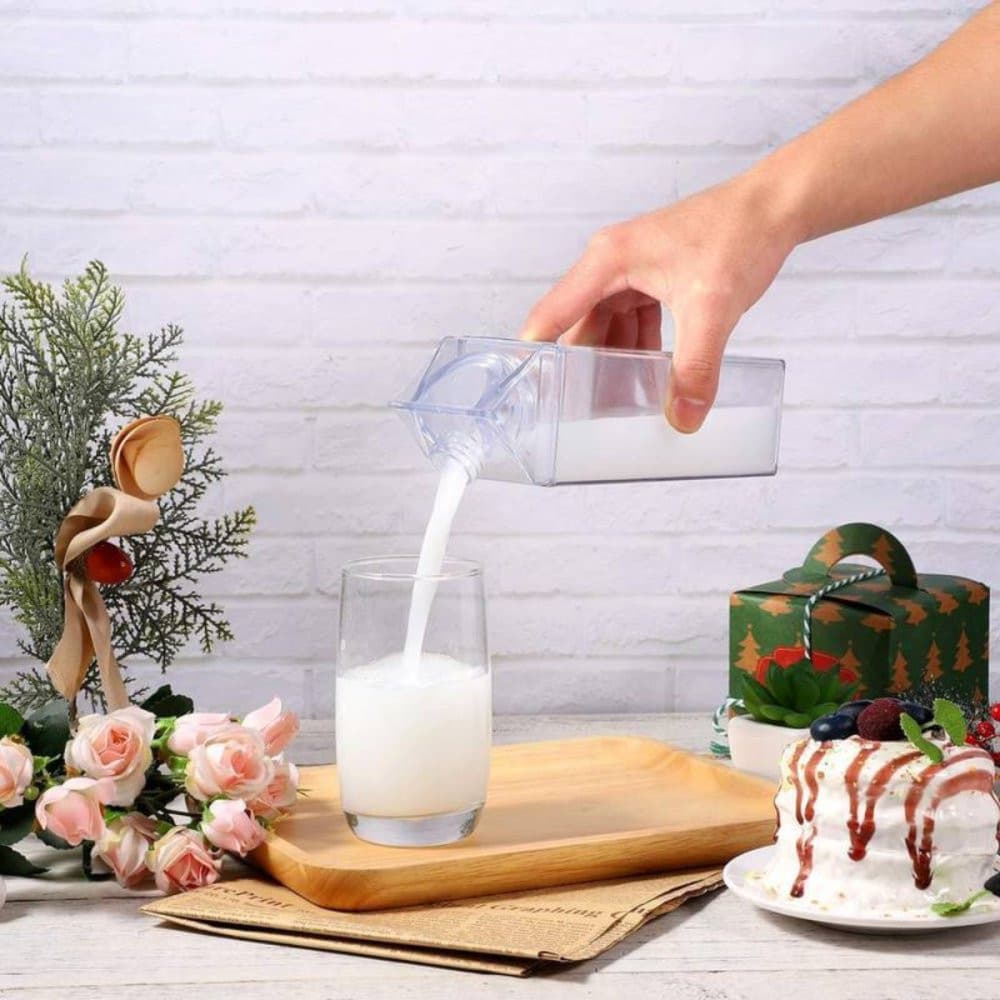 Garrafa Caixa de Leite de Acrílico 500ML