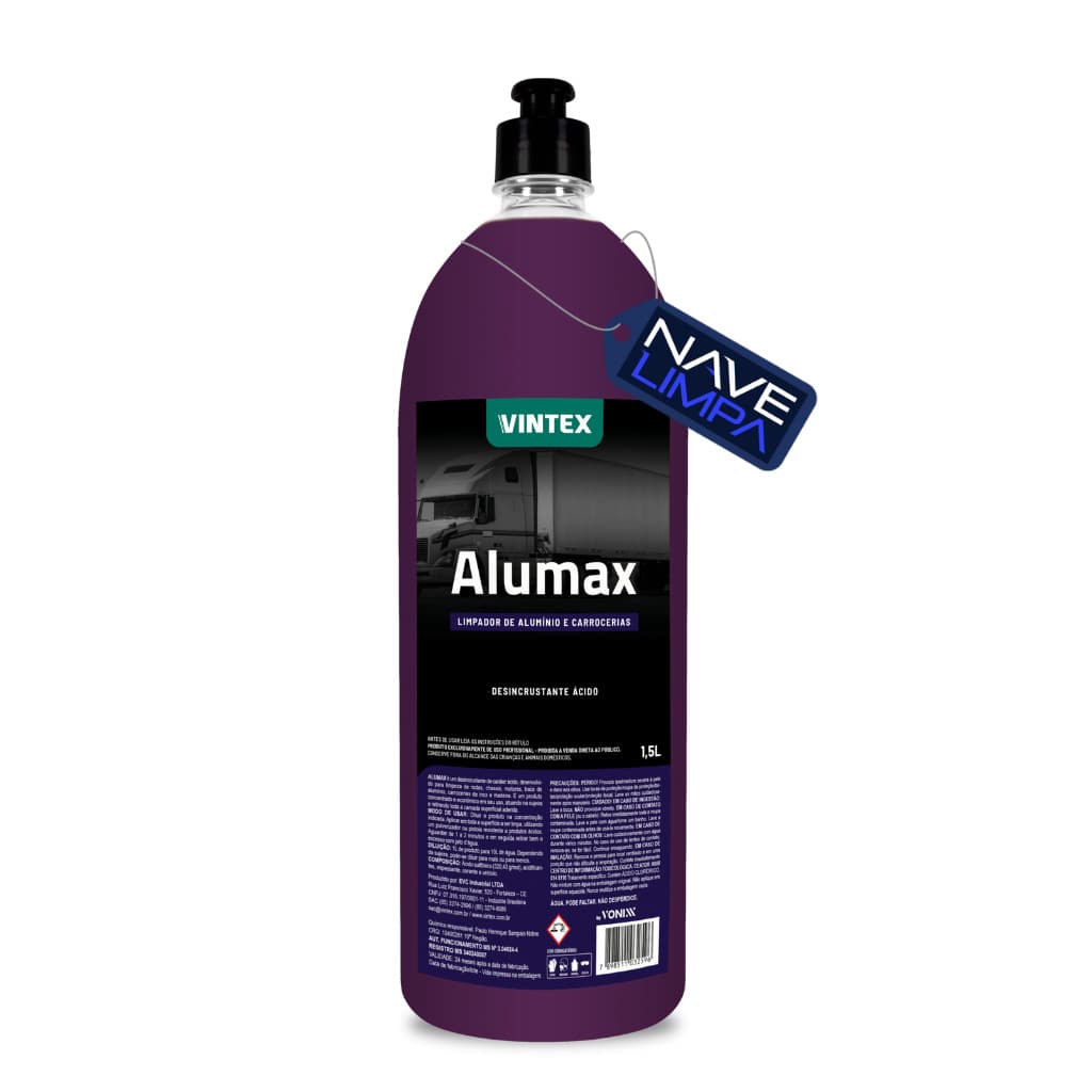 Alumax Limpa Aluminio Roda, Baú 1,5L - Vintex