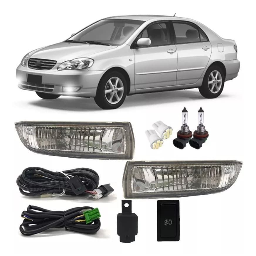 Kit Farol Milha Corolla 2003 2004 Filder 05 2006 2007 Farol Milha