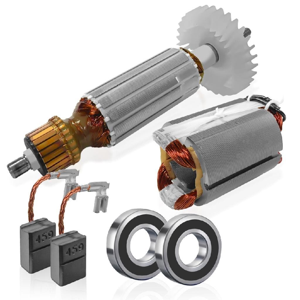 Induzido Carvão E Rolamento Compatível Com Esmerilhadeira Ga4530 127V 720w
