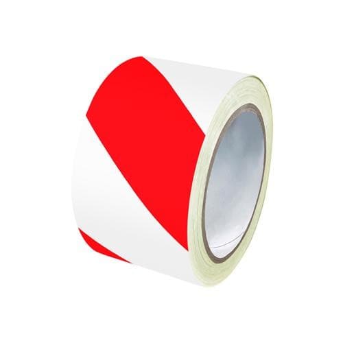Fita Zebrada Para Isolamento 70mmX200M Vermelha e Branca