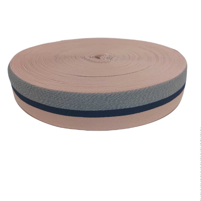 Elástico Madri Azul 40mm = 4cm para cós largo toque macio reforçado Short 12097