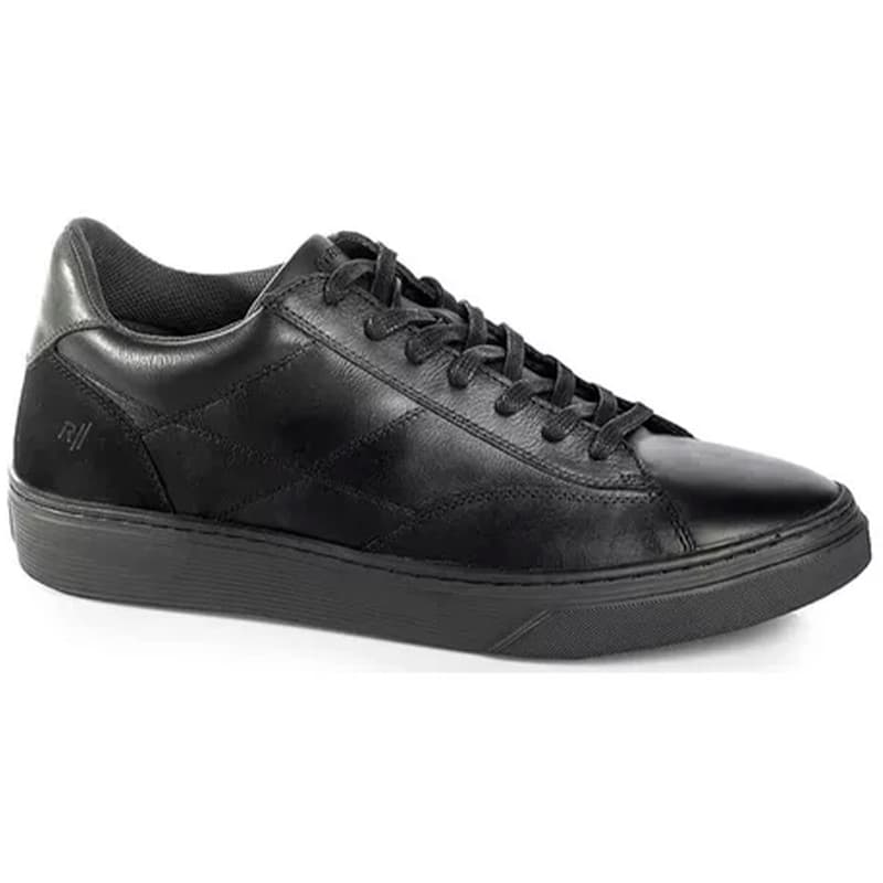 Tênis Sapatenis Masculino Couro Rafarillo Aumenta Altura 7cm Fly Alth 58051 Preto