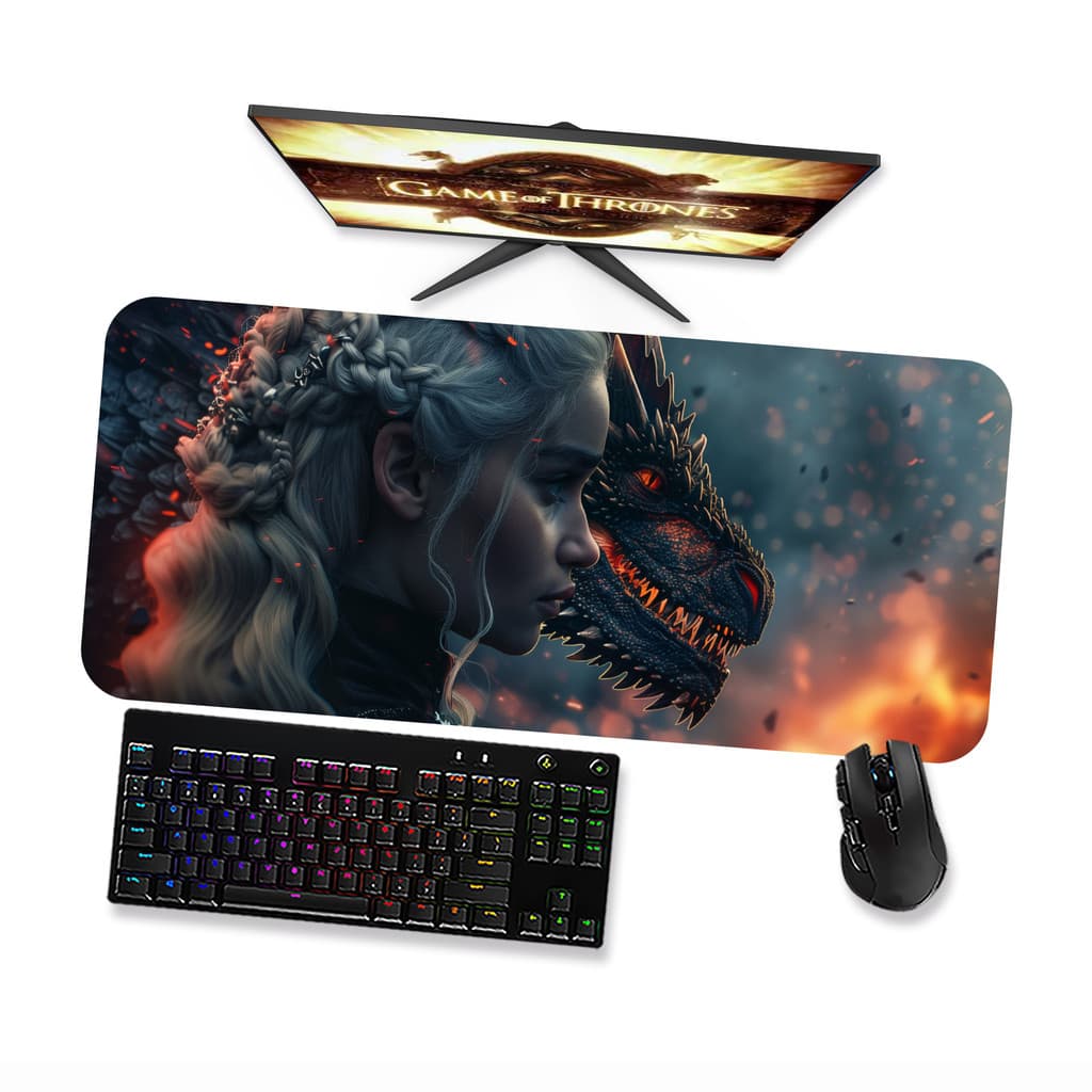 Mousepad GAME OF THRONES Daenerys Targaryen 2 Mouse pad Gamer 90x40 80x40 60x40 70x30