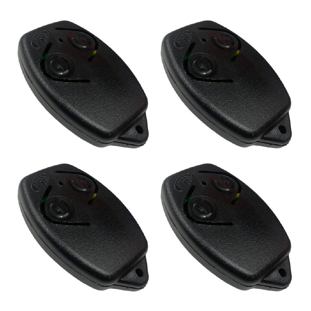 Kit 4 Controle Remoto Portão Elétrico Rossi HCS 433Mhz Preto