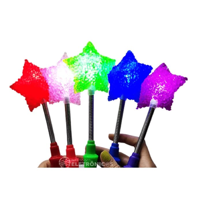 Bastão Luminoso Com Led Modelo Estrela