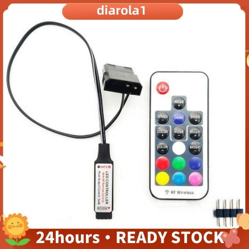 Controlador De Efeito De Iluminação Do Ventilador De Computador , 5V 3-Pin/12V RGB De 4 Pinos