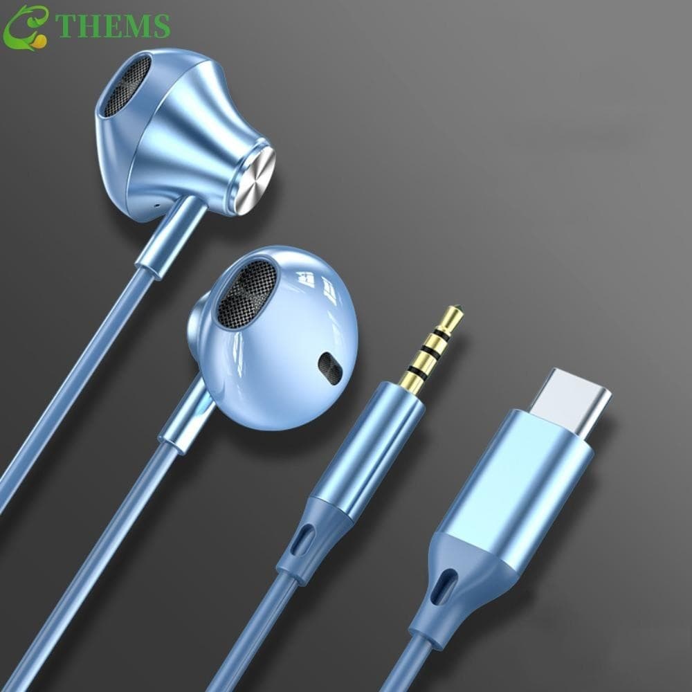 Fone De Ouvido Para Jogos THEMS , Com Fio De Cabeça Redonda De 3.5 Mm , Universal Microfone Tipo C