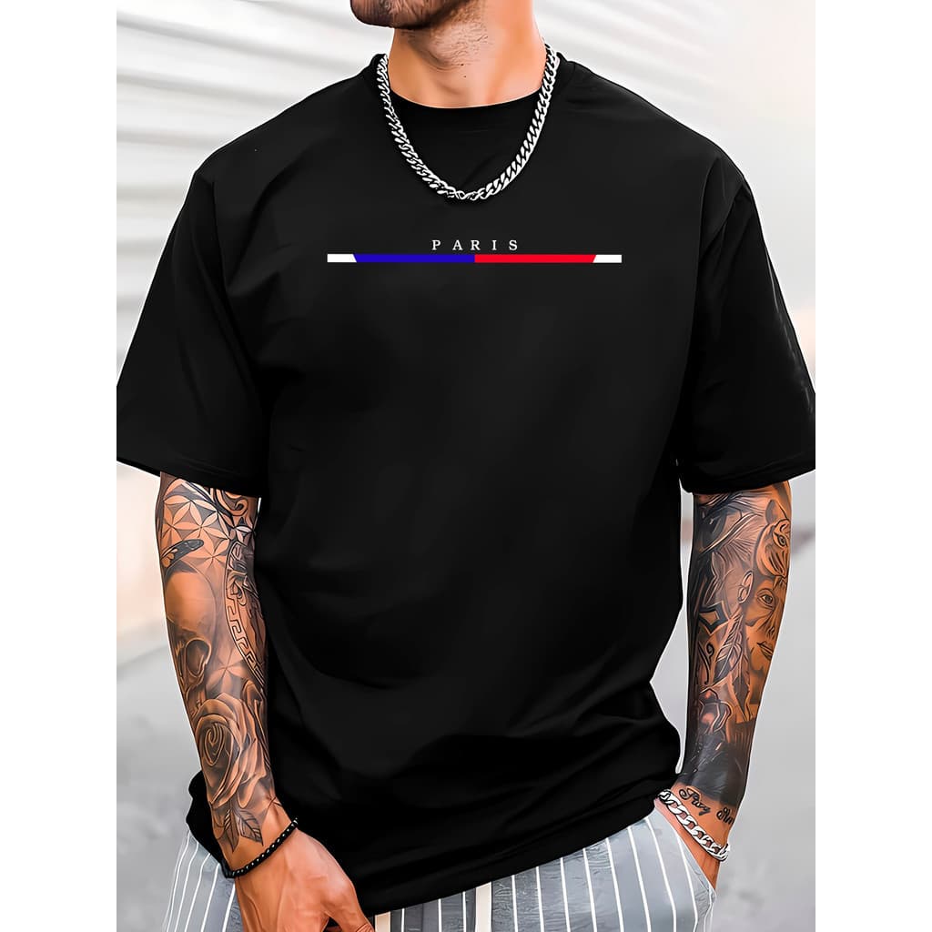 Camiseta Masculino Paris camiseta Masculina casual basica  BearShop