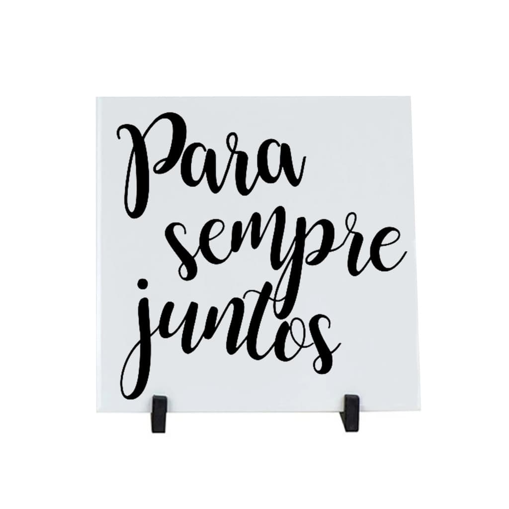 Azulejo Branco Temas Para Sempre Juntos Amor Casal Amigos