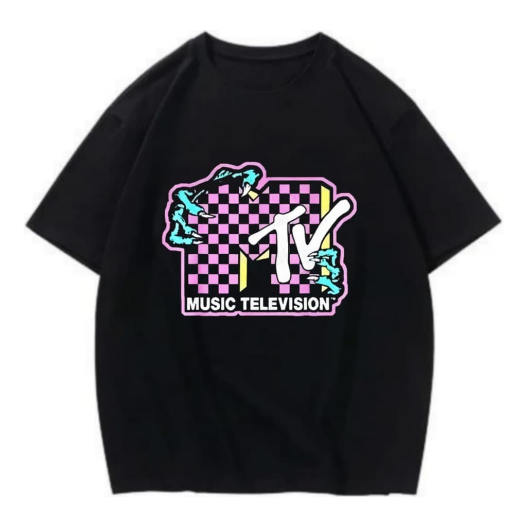 Camiseta Pluss Oversized Streetwear Algodao Mtv Tv Mod22