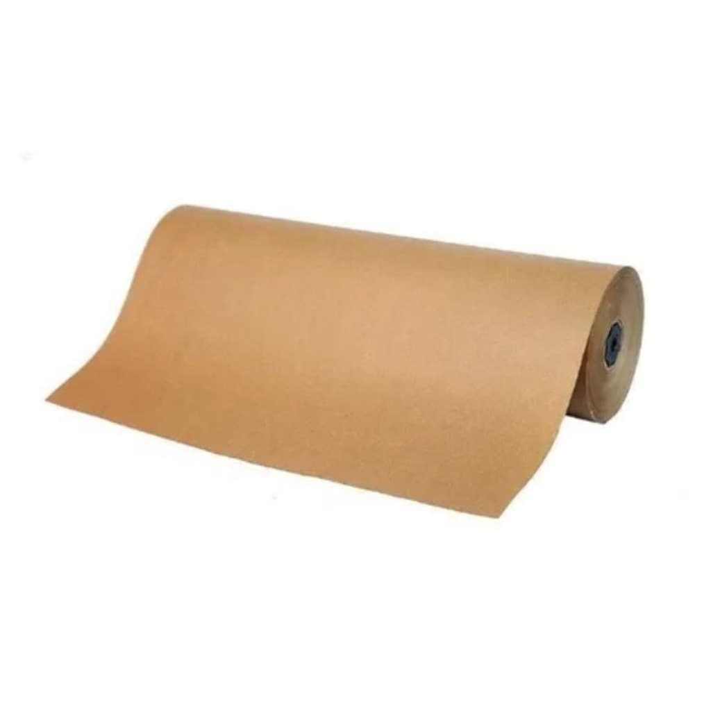 Papel Kraft Puro Bobina 80Cm X 20 Metros Pardo Resistente 100 Gramas - 1 Rolo - Super Oferta!!!