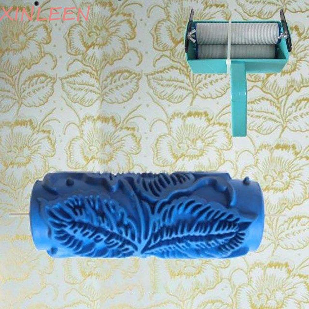 XINLEEN Ferramenta De Pintura Criativa De 5 Polegadas Para Decoração De Parede DIY Padrão De Flor Alternativa Em Rolo