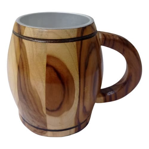 Caneca Térmica Madeira Teka 400ml
