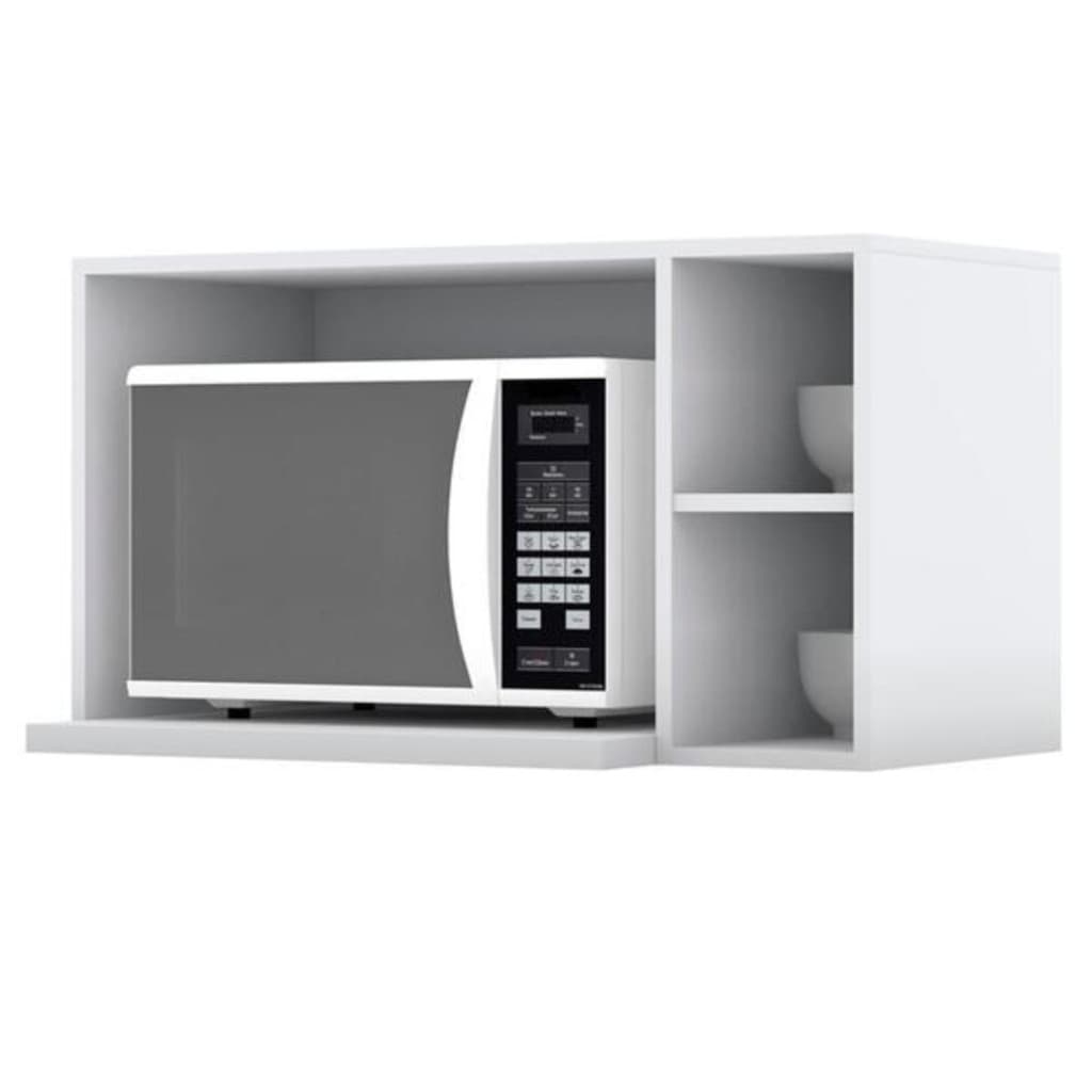 PRATILEIRA SUPORTE MICROONDAS SUSPENSO 80CM MDF VERSATIL