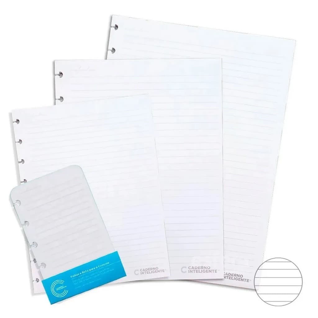 Refil Pautado para Caderno Inteligente