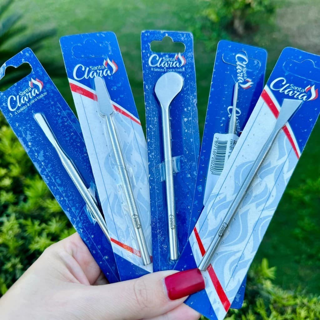 Kit Podologia Profissional 5 Instrumentos Podólogo Santa Clara manicure e pedicure