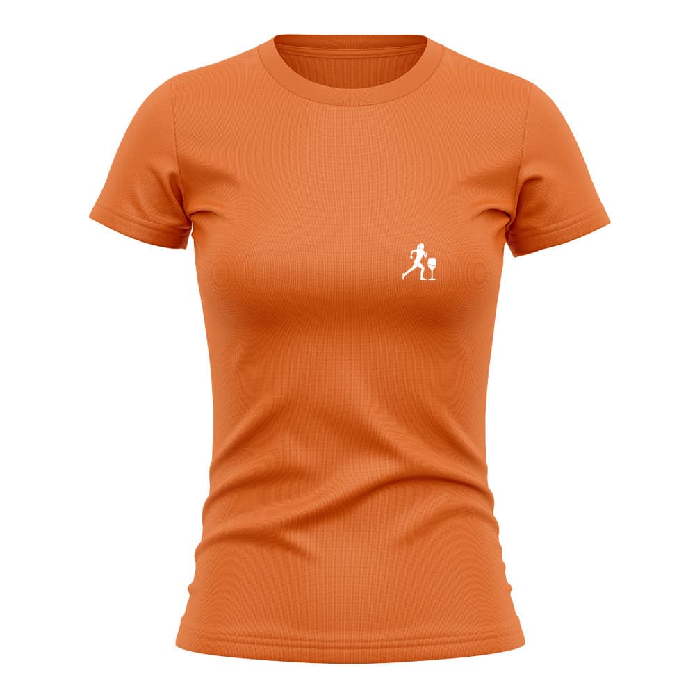 Camiseta Feminina Manga Curta Proteção Solar UV Estampada Mulher Taça