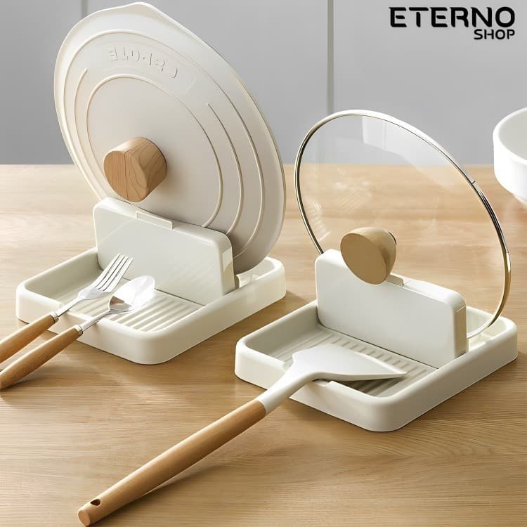 KIT 2 PCS Descanso De Panela Suporte Tampas De Panelas Talheres E Acessórios Organizador Porta Tempero Cozinha