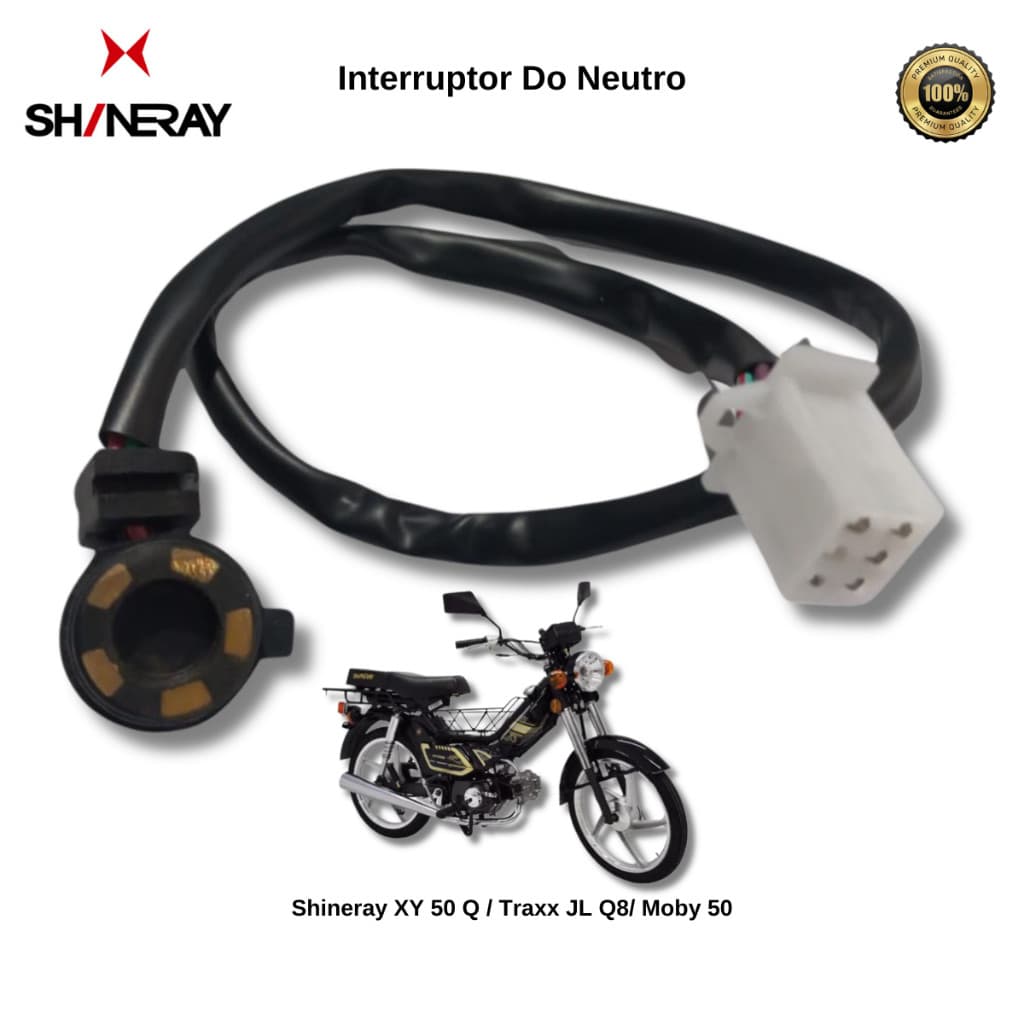Interruptor Do Neutro Shineray Xy 50 2007-12 Traxx JL Q8 Moby 50 2013-2016